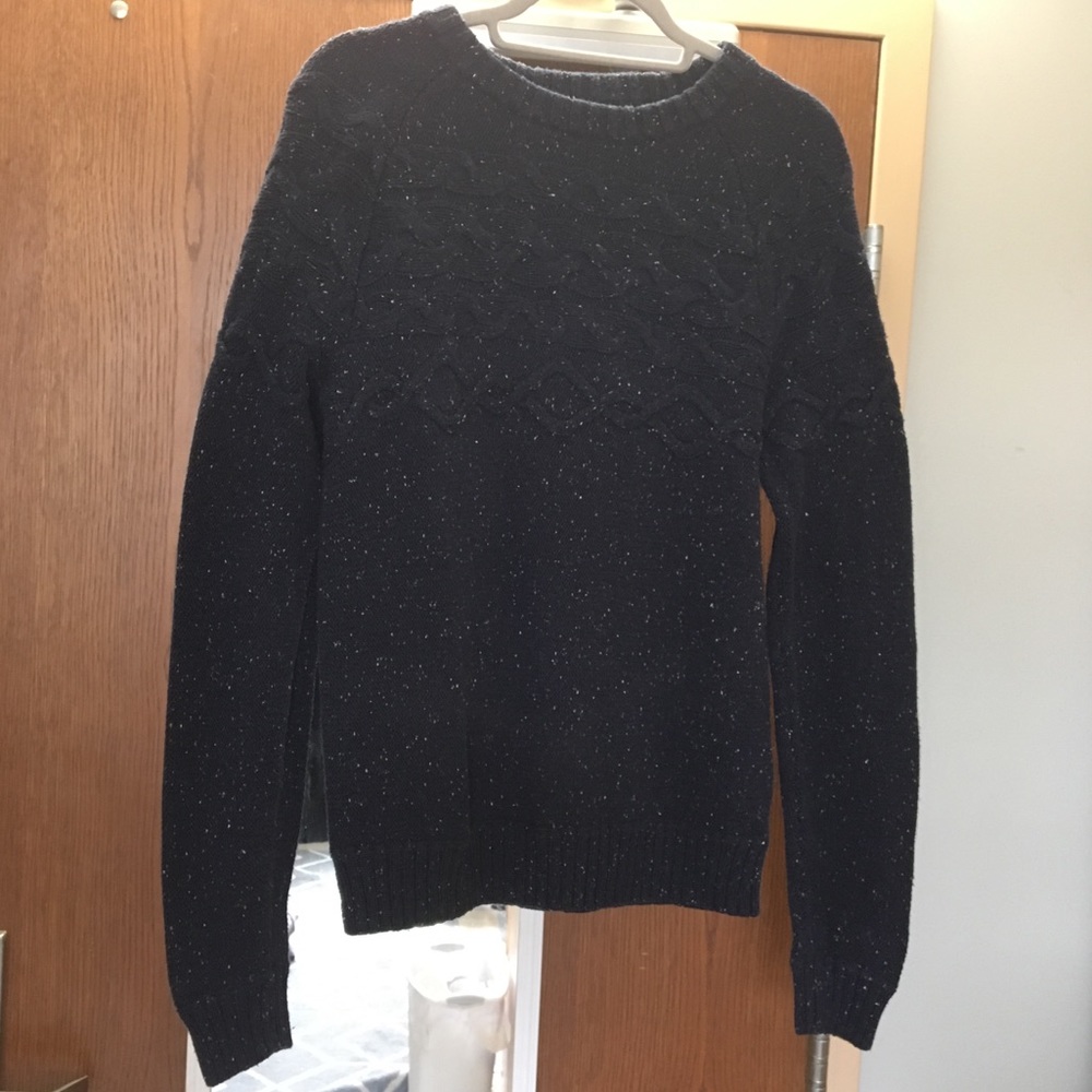 Blue knit sweater